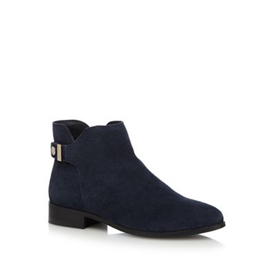 J by Jasper Conran Navy 'Judith' suede ankle boots
